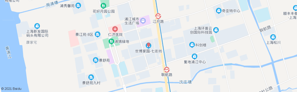 上海世博家园七街坊_公交站地图_上海公交_妙搜公交查询2024