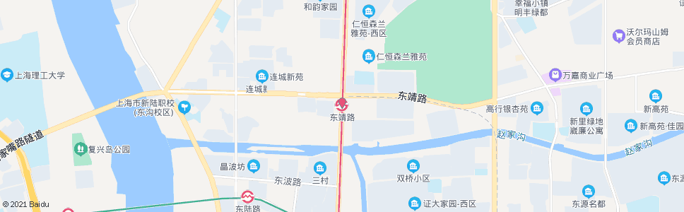 上海东靖路站_公交站地图_上海公交_妙搜公交查询2024