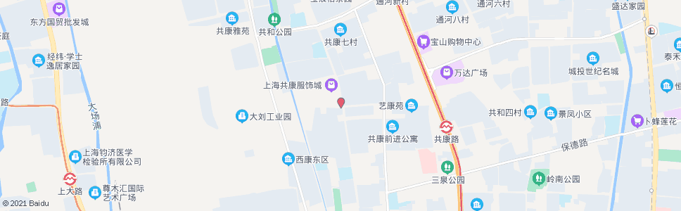 上海共康路长临路_公交站地图_上海公交_妙搜公交查询2024