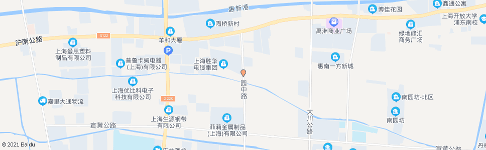 上海园中路汇成路_公交站地图_上海公交_妙搜公交查询2024