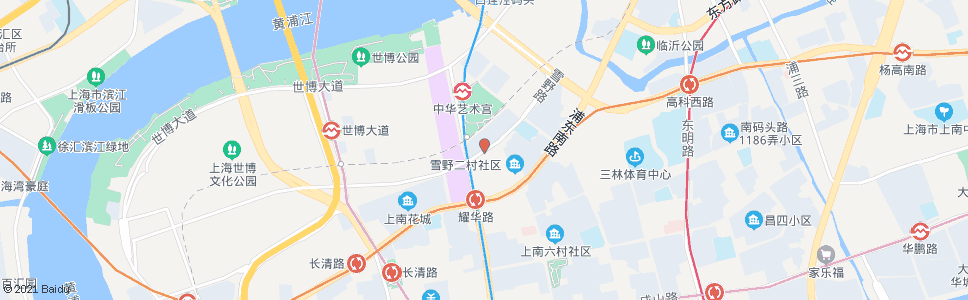 上海雪野路上南路_公交站地图_上海公交_妙搜公交查询2024