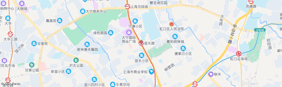 上海平型关路延长路_公交站地图_上海公交_妙搜公交查询2024