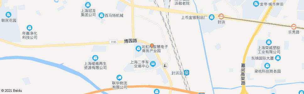 上海博园路翔江公路_公交站地图_上海公交_妙搜公交查询2024