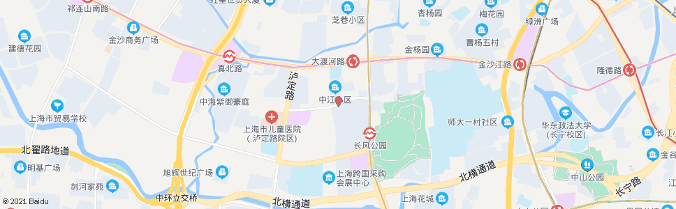 上海同普路大渡河路_公交站地图_上海公交_妙搜公交查询2024