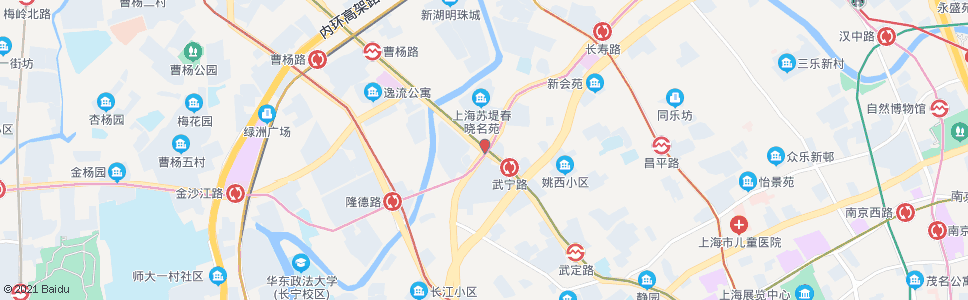 上海长寿路武宁路_公交站地图_上海公交_妙搜公交查询2024