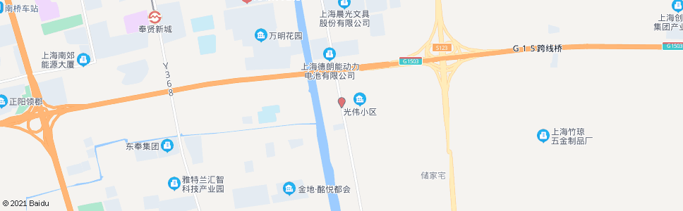 上海光明_公交站地图_上海公交_妙搜公交查询2024