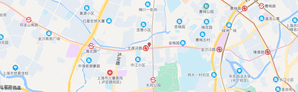 上海大渡河路站_公交站地图_上海公交_妙搜公交查询2024