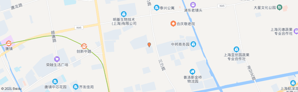 上海创业路川沙路_公交站地图_上海公交_妙搜公交查询2024