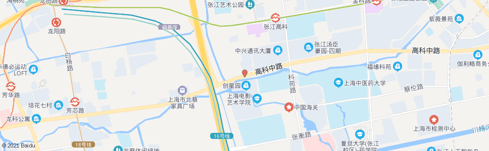上海高科西路景明路_公交站地图_上海公交_妙搜公交查询2024