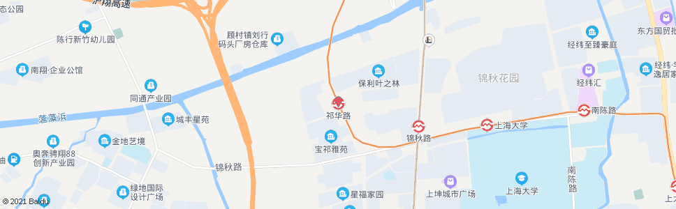上海祁华路站_公交站地图_上海公交_妙搜公交查询2024