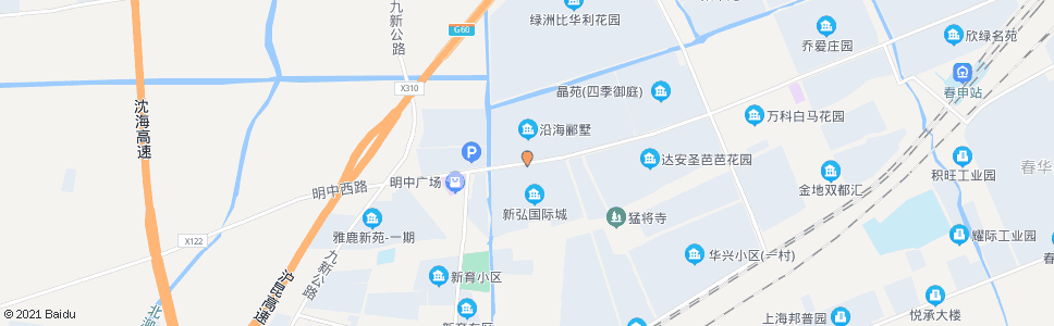 上海明中路月台路_公交站地图_上海公交_妙搜公交查询2024