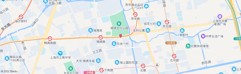 上海博华路高科西路_公交站地图_上海公交_妙搜公交查询2024