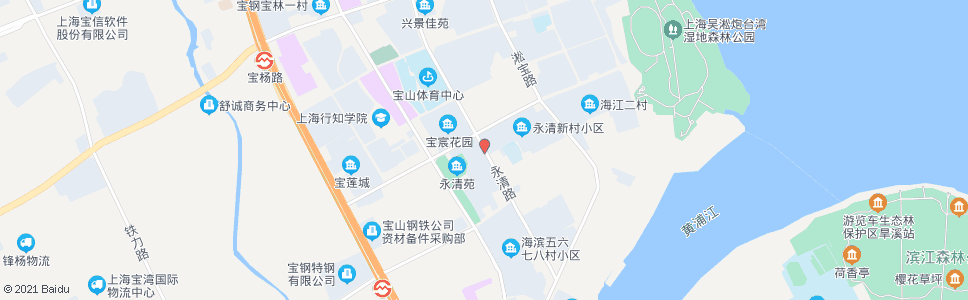 上海双城路永清路_公交站地图_上海公交_妙搜公交查询2024