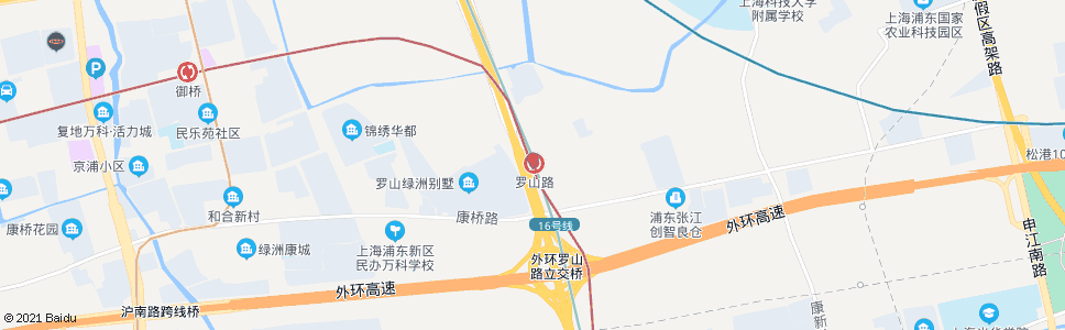 上海康桥路罗山路_公交站地图_上海公交_妙搜公交查询2024