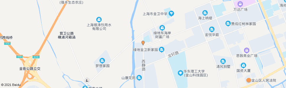 上海西静路龙航路_公交站地图_上海公交_妙搜公交查询2024