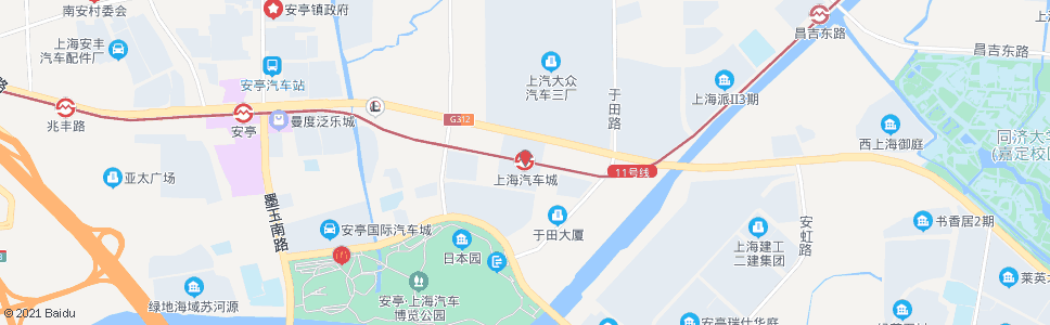 上海上海汽车城站_公交站地图_上海公交_妙搜公交查询2024