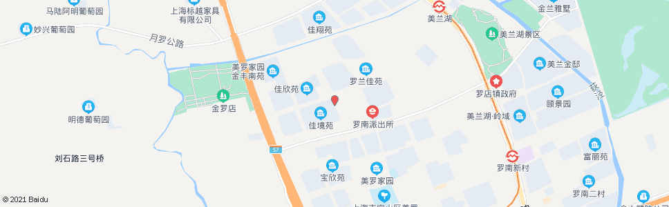 上海罗南路美丹路_公交站地图_上海公交_妙搜公交查询2024