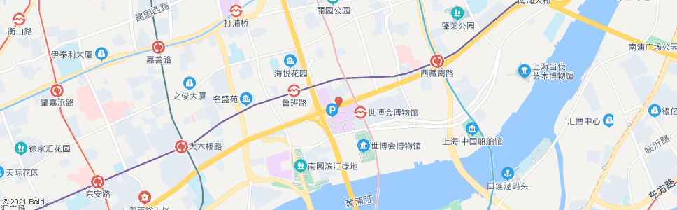 上海鲁班路中山南一路_公交站地图_上海公交_妙搜公交查询2024