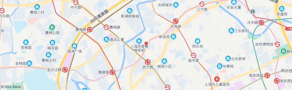 上海长寿路叶家宅路_公交站地图_上海公交_妙搜公交查询2024