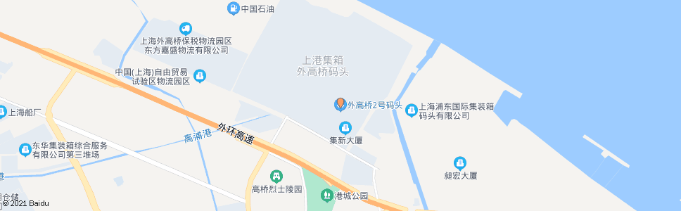 上海外高桥1号码头_公交站地图_上海公交_妙搜公交查询2024