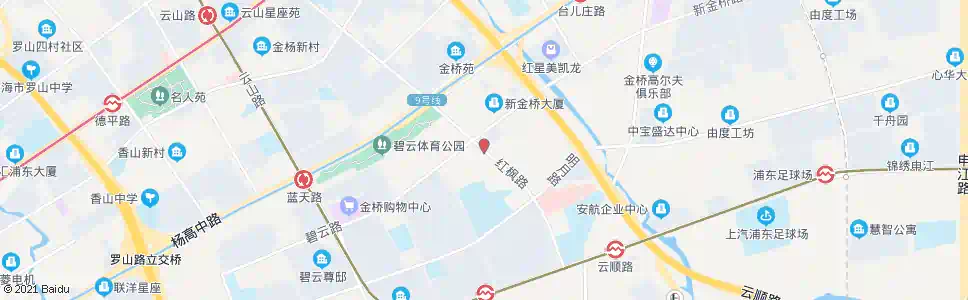 上海红枫路新金桥路_公交站地图_上海公交_妙搜公交查询2024