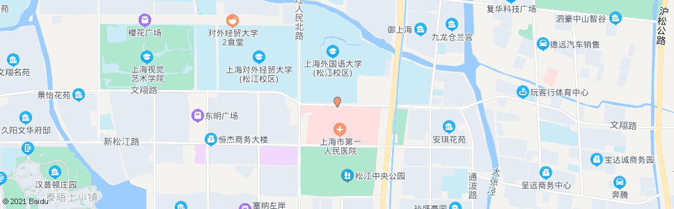 上海文翔路第一人民医院_公交站地图_上海公交_妙搜公交查询2024