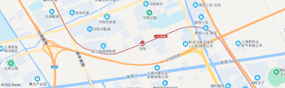 上海马陆站_公交站地图_上海公交_妙搜公交查询2024