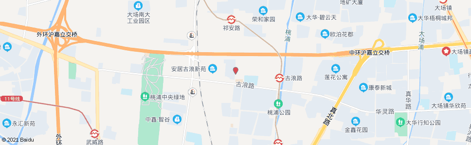 上海古浪路祁安路_公交站地图_上海公交_妙搜公交查询2024