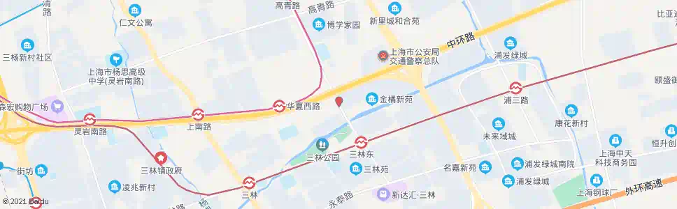 上海华夏西路东明路_公交站地图_上海公交_妙搜公交查询2024