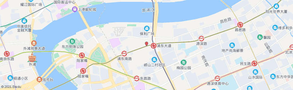 上海银城路荣城路_公交站地图_上海公交_妙搜公交查询2024