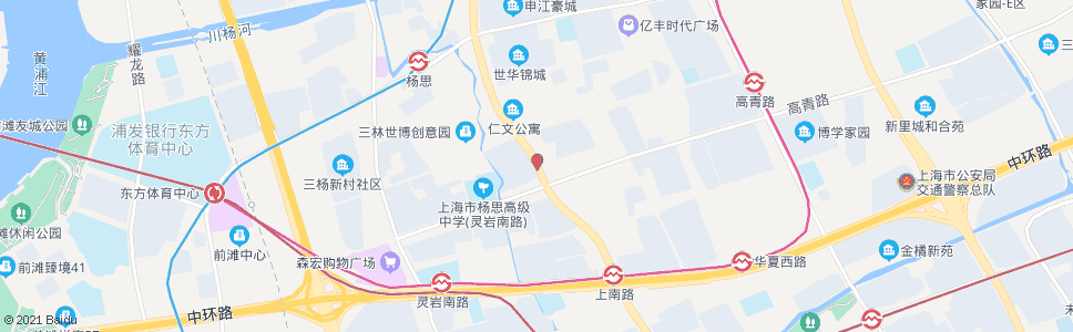 上海上南路海阳路_公交站地图_上海公交_妙搜公交查询2024