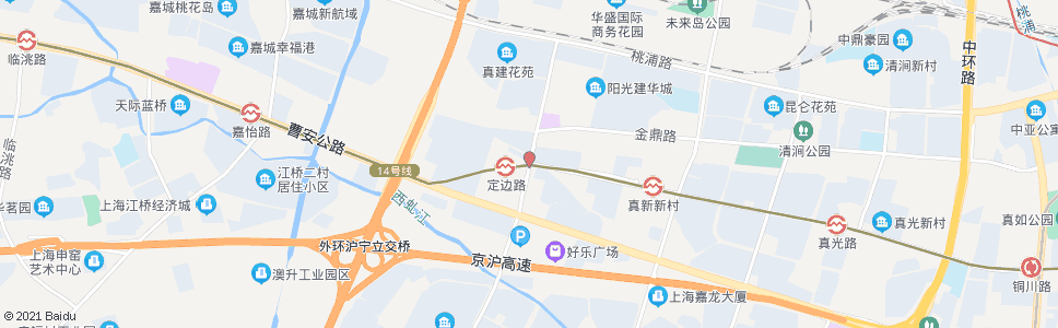 上海定边路铜川路_公交站地图_上海公交_妙搜公交查询2024