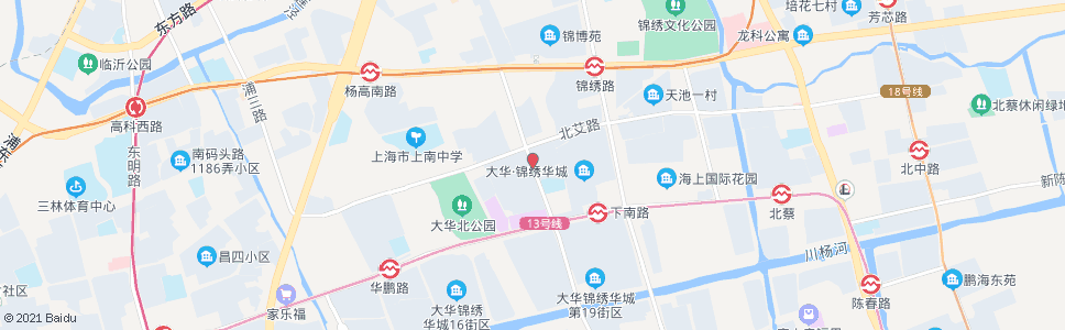上海下南路北艾路_公交站地图_上海公交_妙搜公交查询2024