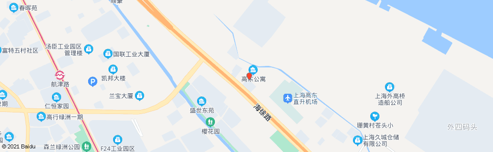 上海高翔路高东新路_公交站地图_上海公交_妙搜公交查询2024