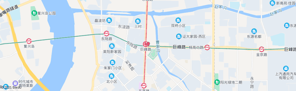 上海巨峰路站_公交站地图_上海公交_妙搜公交查询2024
