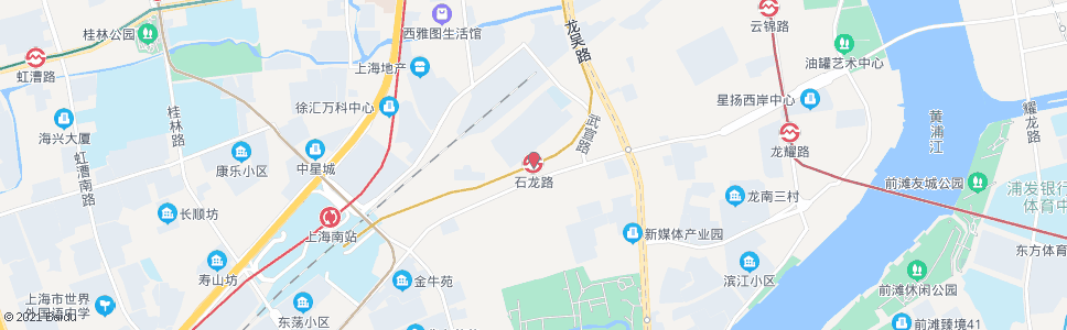 上海石龙路地铁站_公交站地图_上海公交_妙搜公交查询2024