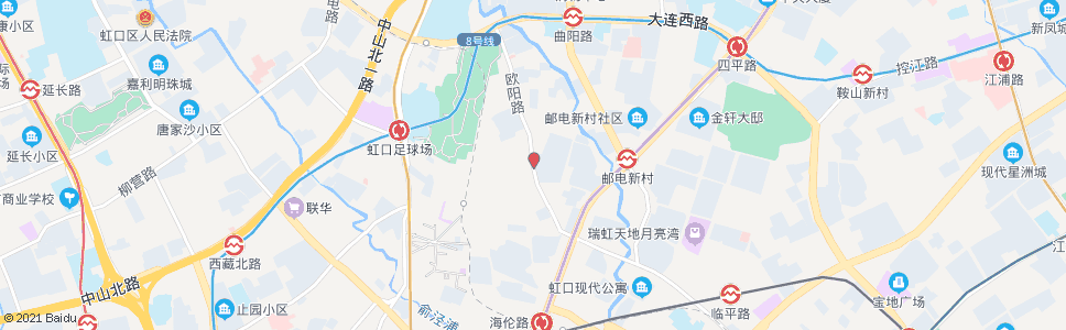 上海欧阳路四达路_公交站地图_上海公交_妙搜公交查询2024