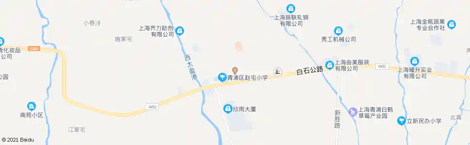 上海新赵路白石公路(赵屯菜场)_公交站地图_上海公交_妙搜公交查询2024