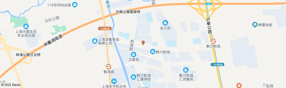 上海鹤雷路航瑞路_公交站地图_上海公交_妙搜公交查询2024