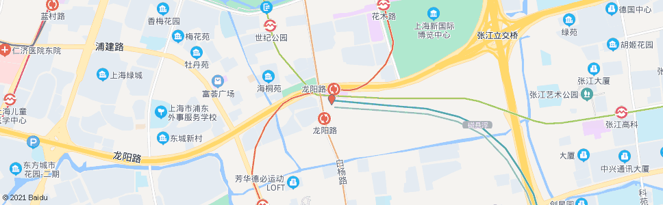 上海龙阳路站_公交站地图_上海公交_妙搜公交查询2024