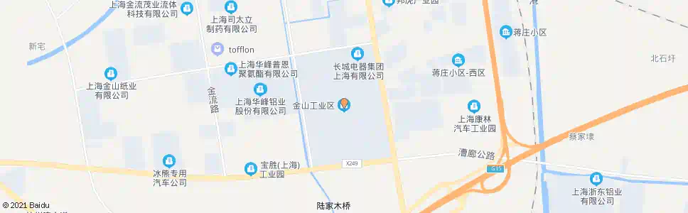 上海亭卫公路金山工业区大道(招呼站)_公交站地图_上海公交_妙搜公交查询2024