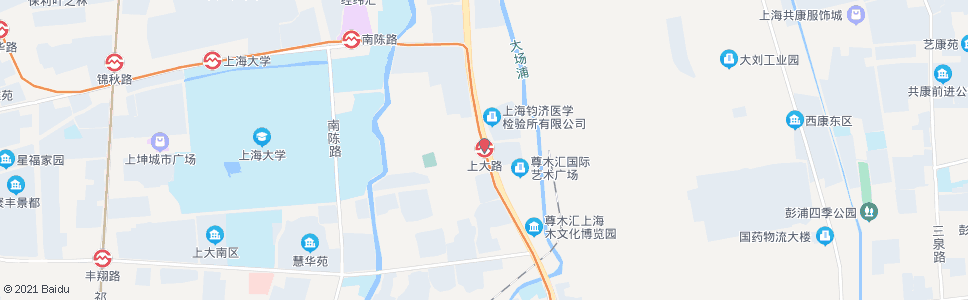 上海上大路站_公交站地图_上海公交_妙搜公交查询2024