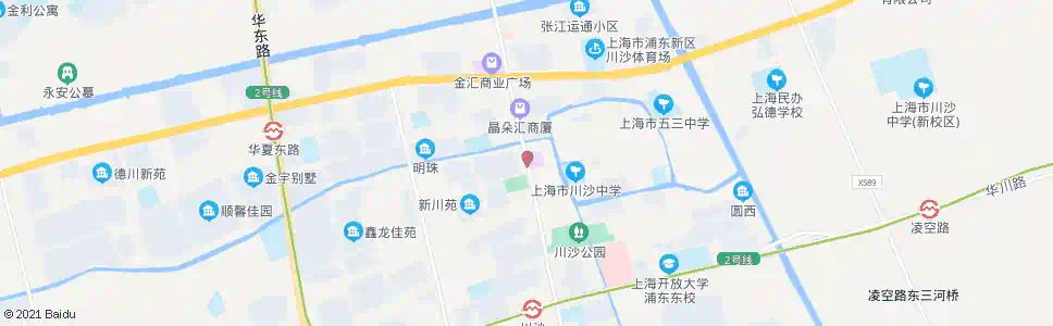 上海川沙路新源路_公交站地图_上海公交_妙搜公交查询2024