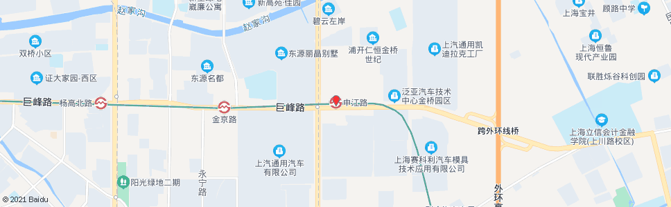 上海周邓路申江路_公交站地图_上海公交_妙搜公交查询2024