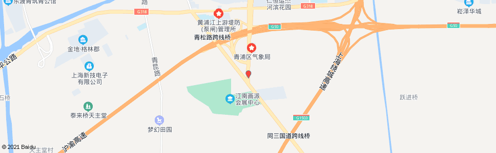 上海外青松公路青松路_公交站地图_上海公交_妙搜公交查询2024
