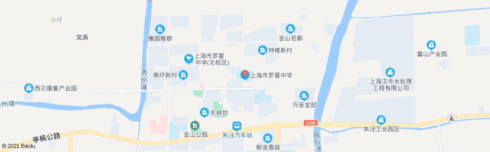 上海罗星中学_公交站地图_上海公交_妙搜公交查询2024