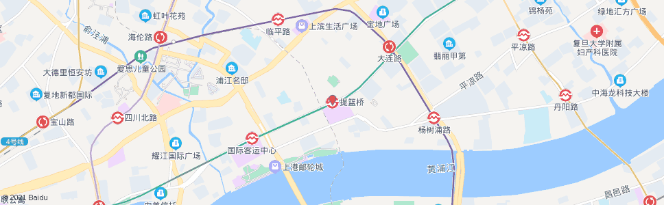 上海提篮桥_公交站地图_上海公交_妙搜公交查询2024