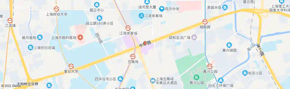 上海五角场(翔殷路)_公交站地图_上海公交_妙搜公交查询2024