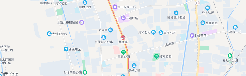 上海共康新村_公交站地图_上海公交_妙搜公交查询2024