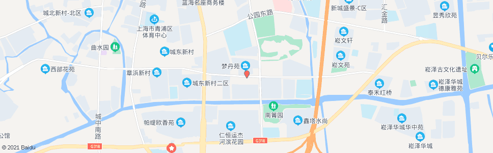 上海青湖路华青南路_公交站地图_上海公交_妙搜公交查询2024